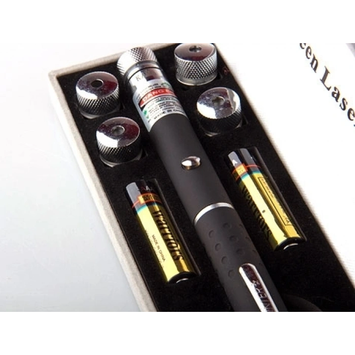 Hubrendy ÇER Yeşil Lazer Pointer 8000 Mw  5 Başlıklı