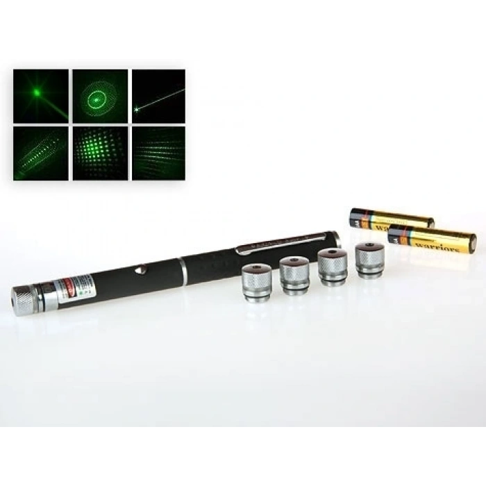 Hubrendy ÇER Yeşil Lazer Pointer 8000 Mw  5 Başlıklı
