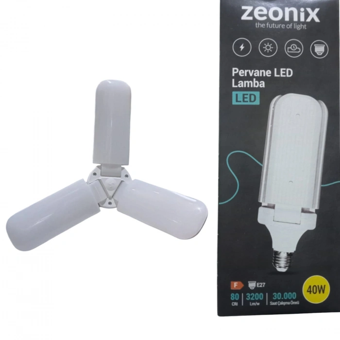 Hubrendy ÇER Zeonix 40w 3 Kanatlı Pervane Ampul