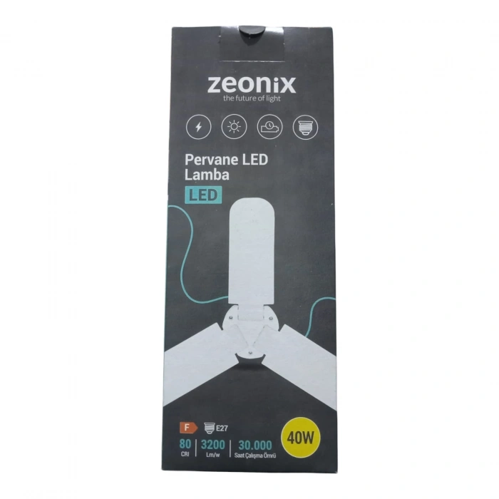Hubrendy ÇER Zeonix 40w 3 Kanatlı Pervane Ampul