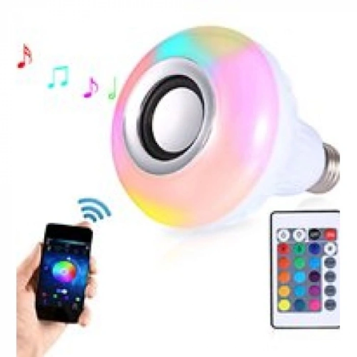 Hubrendy Emin Bluetooth Hoparlör Akıllı Led Ampül Lamba
