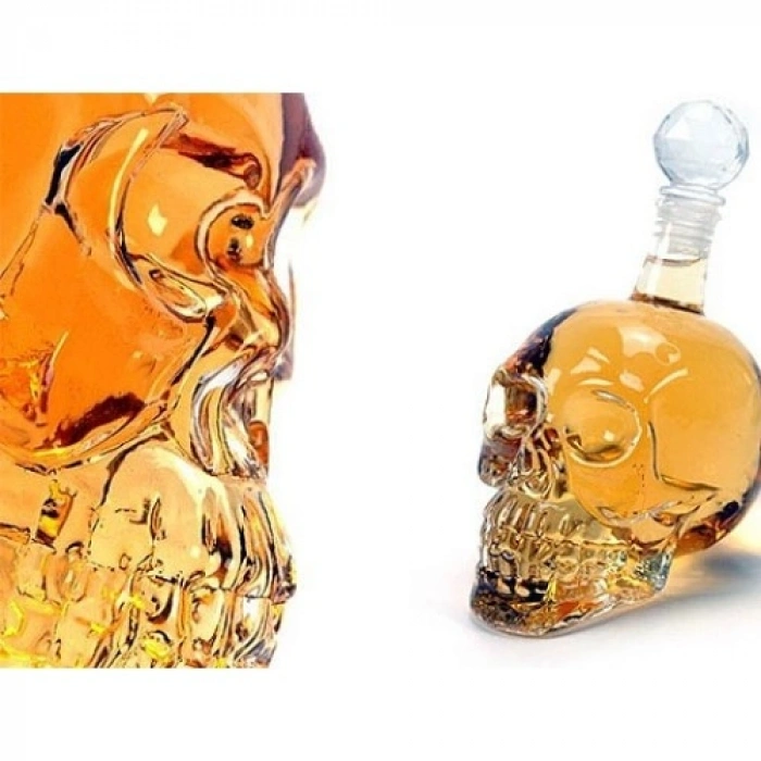Hubrendy Emin Crystal Head Kuru Kafa Cam Şişe 350 ml