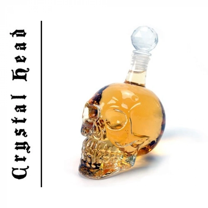 Hubrendy Emin Crystal Head Kuru Kafa Cam Şişe 350 ml
