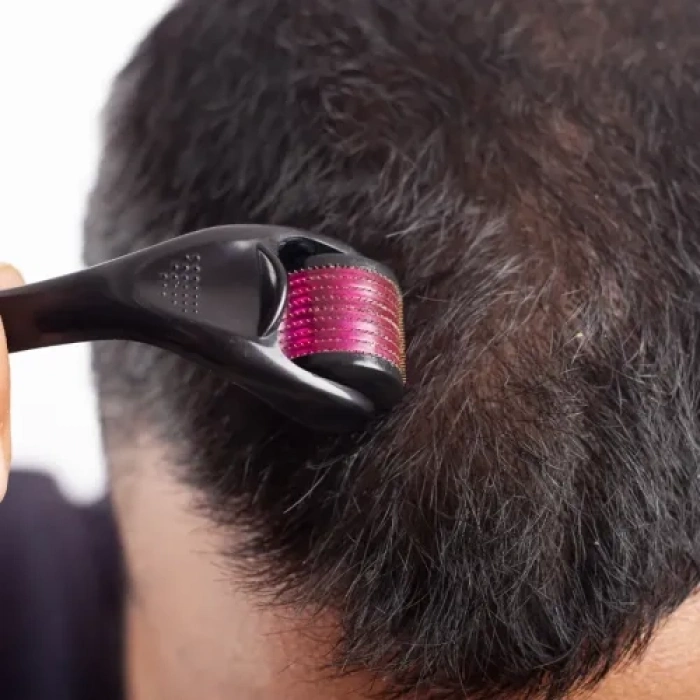 Hubrendy Emin Derma Roller 0.5 mm Titanyum İğneli Cilt Bakım Aleti