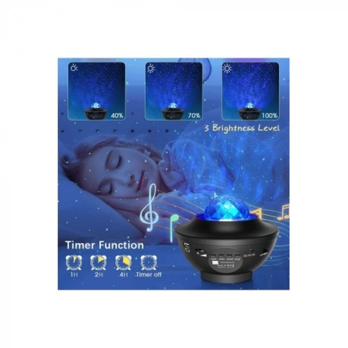 Hubrendy Emin Galaxy Cover Multifonksiyon Projektör