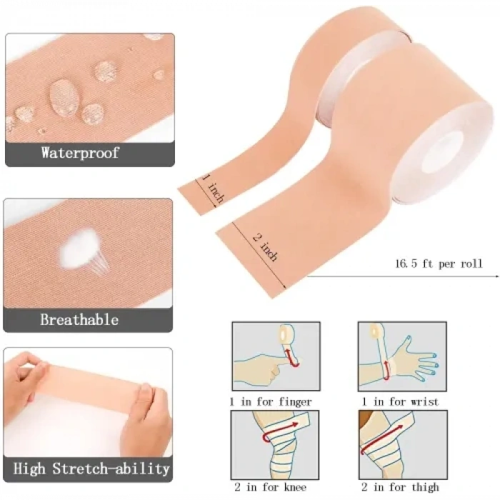 Hubrendy Emin Göğüs Dikleştirme Bandı S Beden 2.5 Cm.