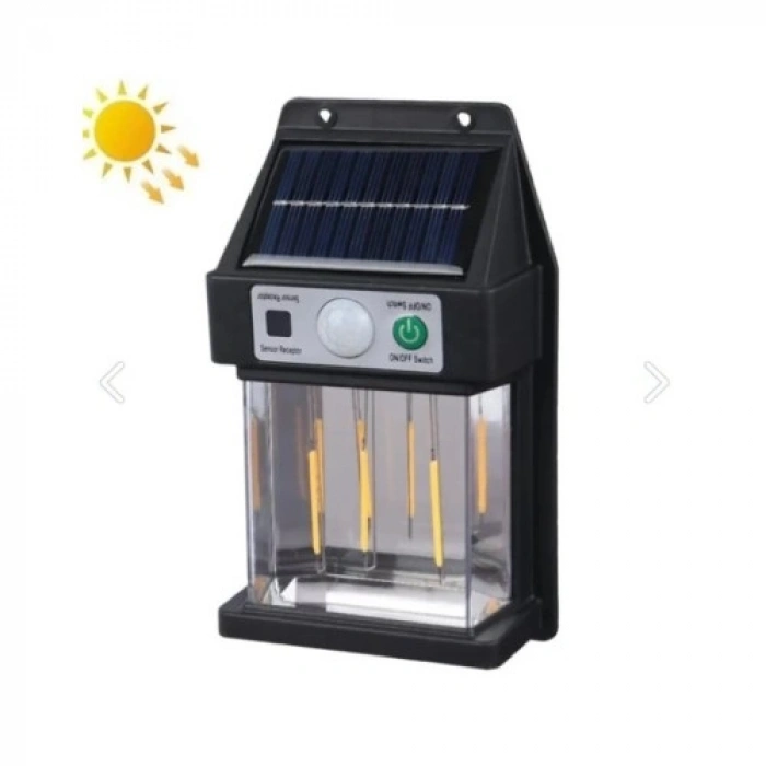 Hubrendy Emin Güneş Enerjili Hareket Sensörlü Duvar Lambası