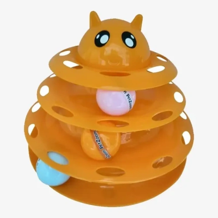 Hubrendy Emin Kedi Başlıklı 3 Katlı Kedi Oyuncağı