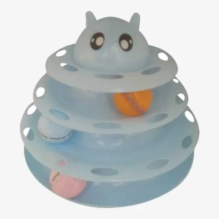 Hubrendy Emin Kedi Başlıklı 3 Katlı Kedi Oyuncağı