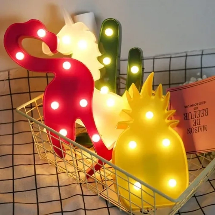 Hubrendy Emin Led Işıklı Ananas Gece Lambası