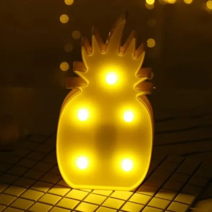 Hubrendy Emin Led Işıklı Ananas Gece Lambası