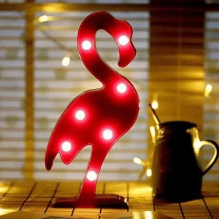 Hubrendy Emin Led Işıklı Flamingo Gece Lambası