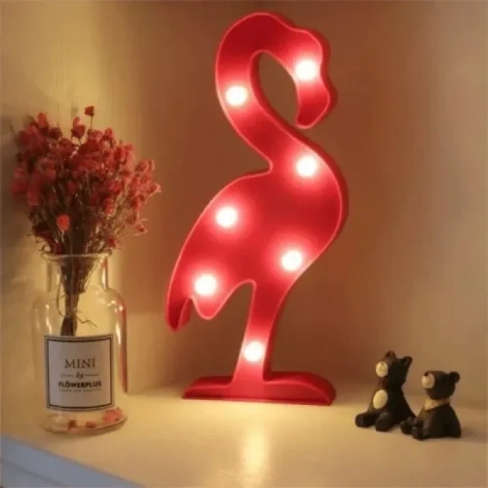 Hubrendy Emin Led Işıklı Flamingo Gece Lambası
