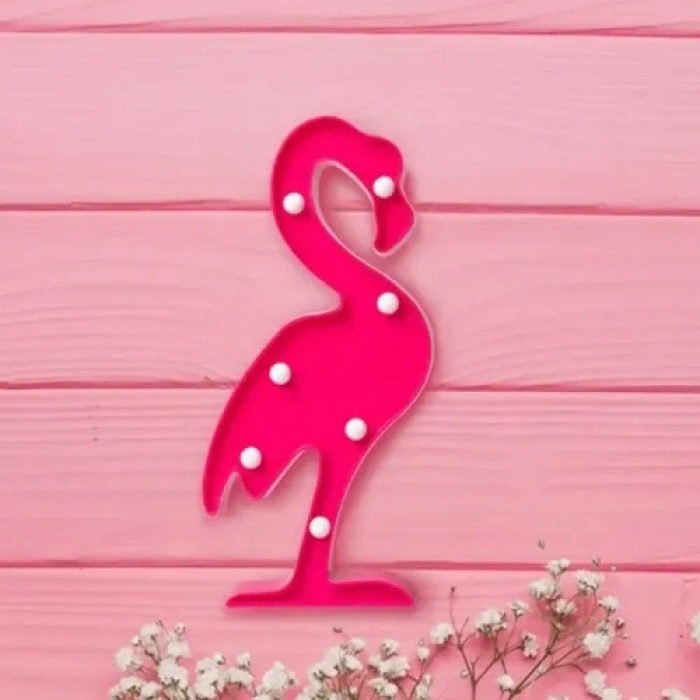Hubrendy Emin Led Işıklı Flamingo Gece Lambası