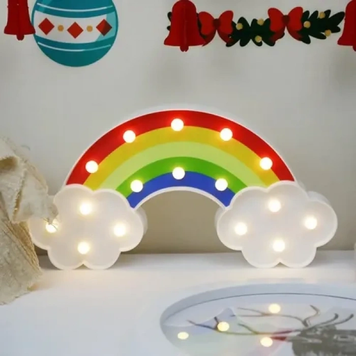 Hubrendy Emin Led Işıklı Gökkuşağı Gece Lambası