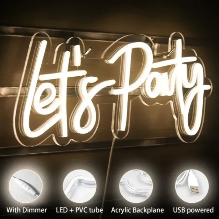 Hubrendy Emin Lets Party Neon Led Tabela