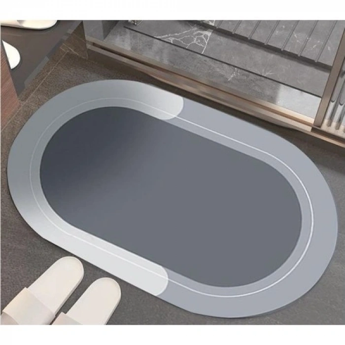 Hubrendy Emin Oval Süper Emici Banyo Paspası