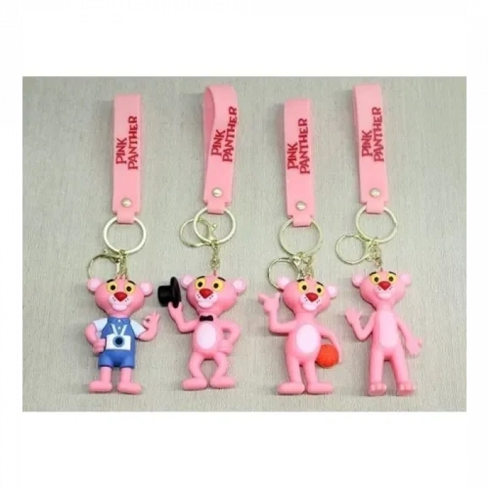 Hubrendy Emin Pembe Panter Silikon Anahtarlık