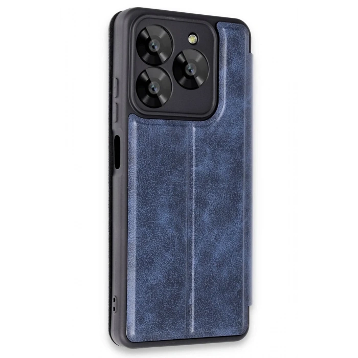 Hubrendy Bez General Mobile Era 30 Kılıf Flip Cover - Lacivert