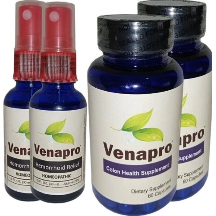 Hubrendy Bez Etkili  Venapro 2 Adet Venapro Hemorrhoids Set 2 Piece