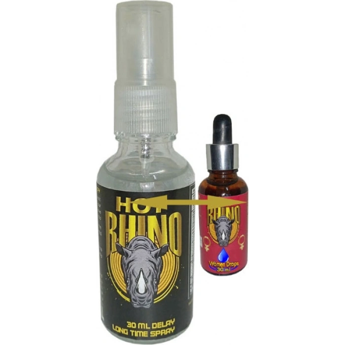 Hubrendy Bez Firexl Rhino Uzun Süreyi Deneyimleme Spreyi +  Rhino Bayanların Ilgi Içeceği