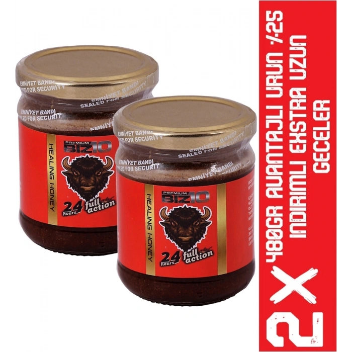 Hubrendy Bez Full Action Ginseng Ilaveli Bitkisel Atom Macunu 240 gr Propolis li 2-Kavanoz Avantajlı Paket