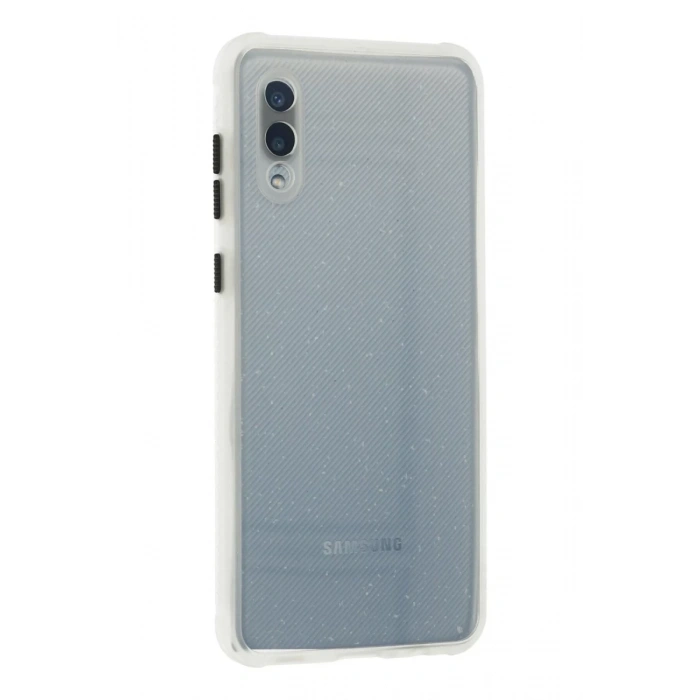 Hubrendy Bez Samsung Galaxy A02 Kılıf Miami Şeffaf Silikon - Şeffaf