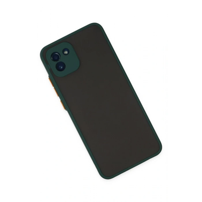 Hubrendy Bez Samsung Galaxy A03 Kılıf Montreal Silikon Kapak - Yeşil