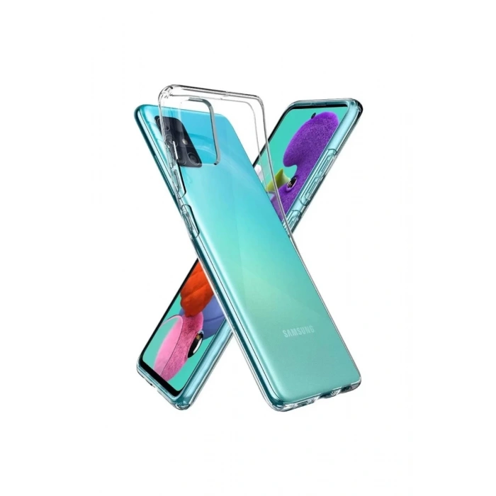 Hubrendy Bez Samsung Galaxy A03S Kılıf Lüx Şeffaf Silikon