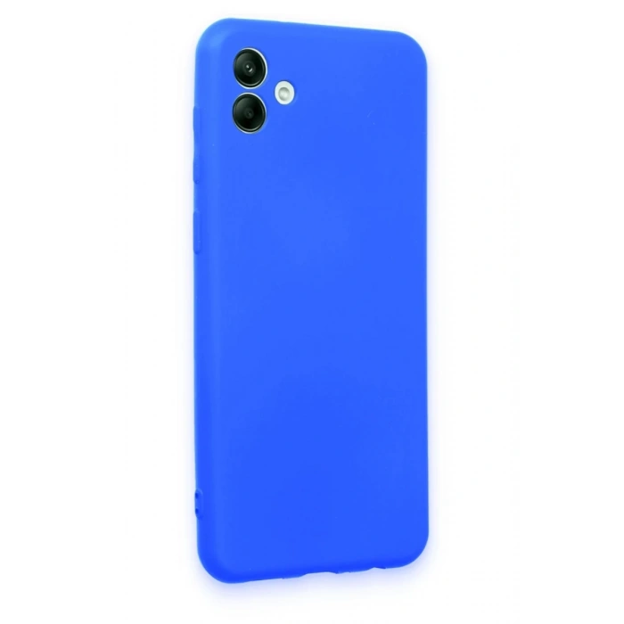 Hubrendy Bez Samsung Galaxy A04 Kılıf First Silikon - Mavi