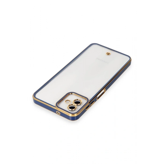 Hubrendy Bez Samsung Galaxy A04 Kılıf Liva Lens Silikon - Mavi