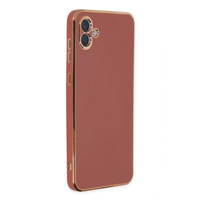 Hubrendy Bez Samsung Galaxy A04 Kılıf Volet Silikon - Kırmızı
