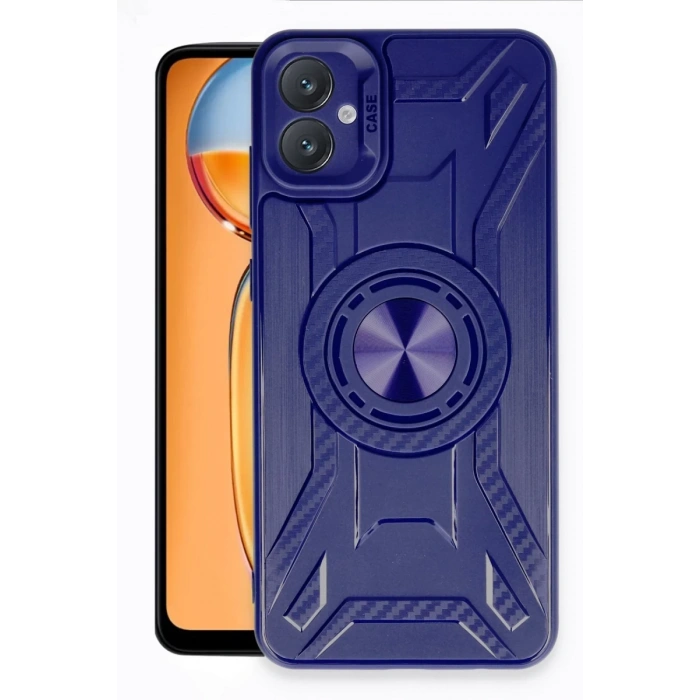 Hubrendy Bez Samsung Galaxy A05 Kılıf Lincoln Silikon - Lacivert