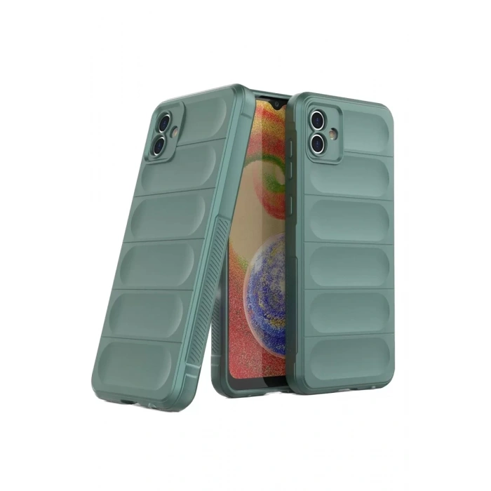 Hubrendy Bez Samsung Galaxy A05 Kılıf Optimum Silikon - Koyu Yeşil