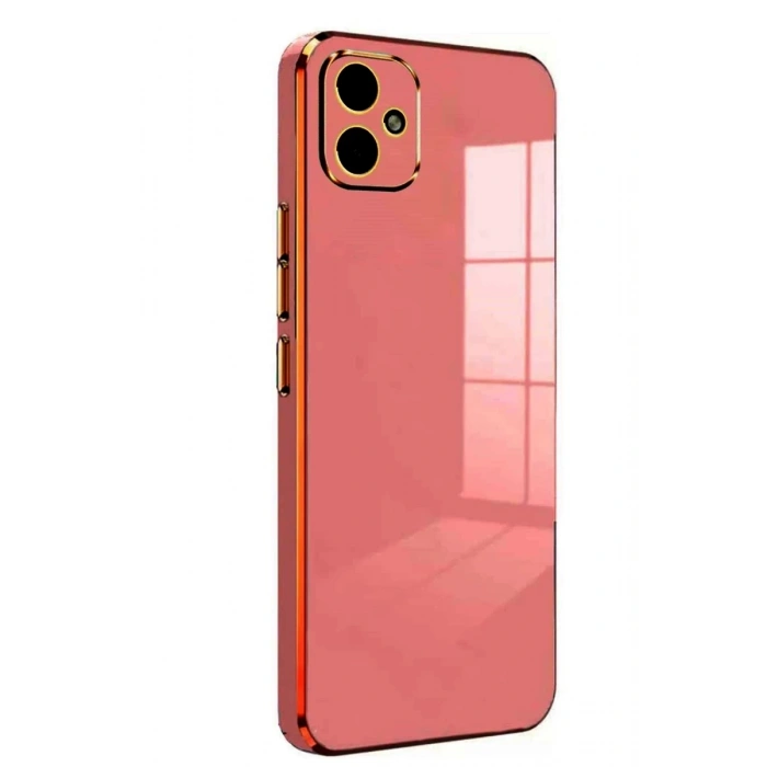 Hubrendy Bez Samsung Galaxy A05 Kılıf Volet Silikon - Kırmızı