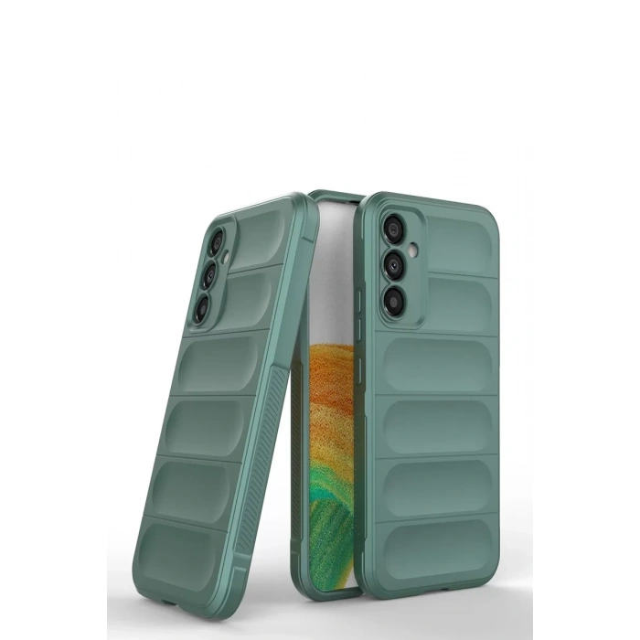 Hubrendy Bez Samsung Galaxy A05S Kılıf Optimum Silikon - Koyu Yeşil