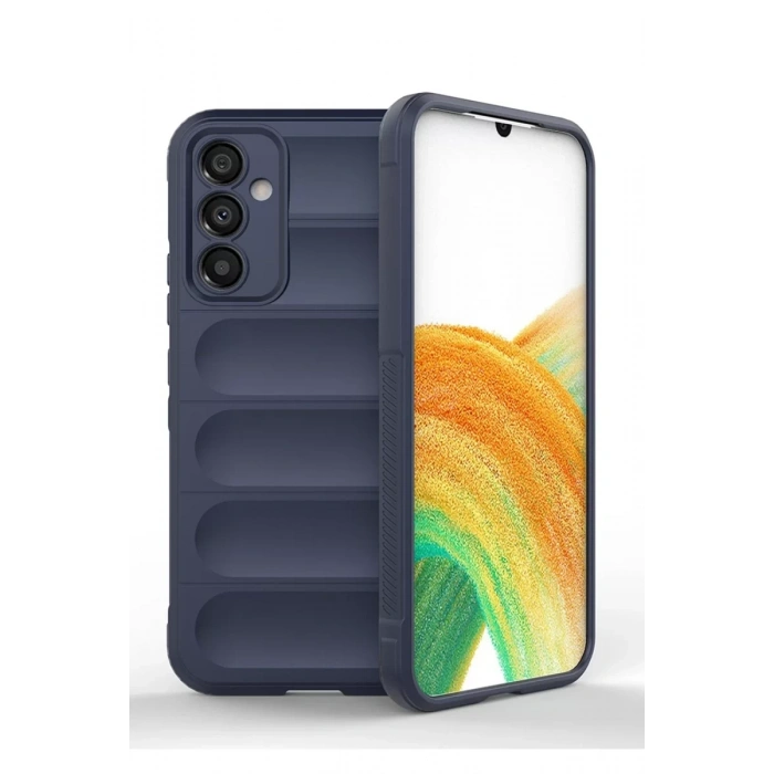 Hubrendy Bez Samsung Galaxy A05S Kılıf Optimum Silikon - Lacivert