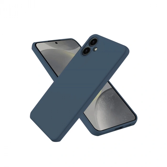 Hubrendy Bez Samsung Galaxy A06 Kılıf First Silikon - Lacivert