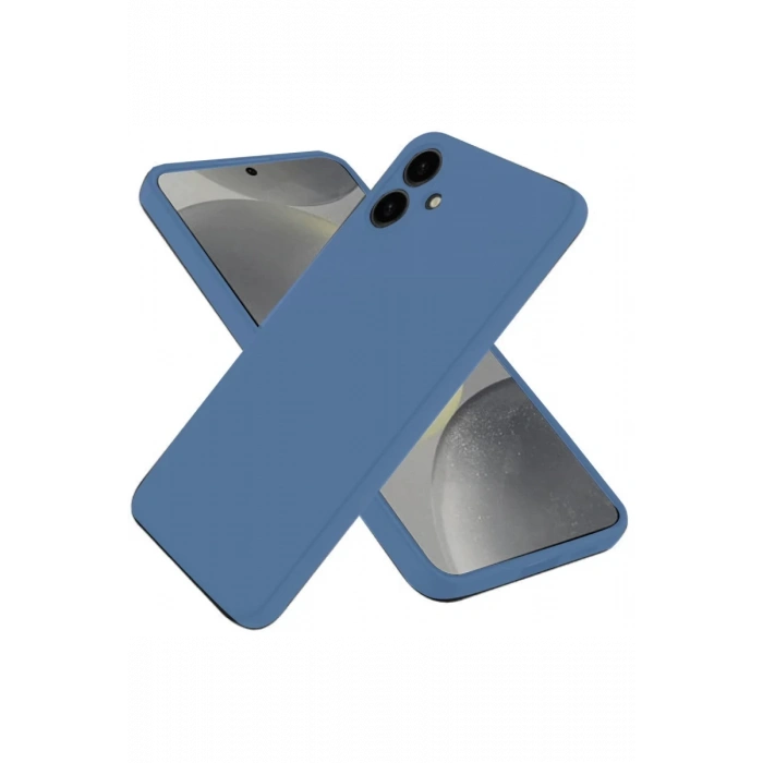 Hubrendy Bez Samsung Galaxy A06 Kılıf First Silikon - Mavi