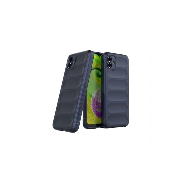 Hubrendy Bez Samsung Galaxy A06 Kılıf Optimum Silikon - Lacivert