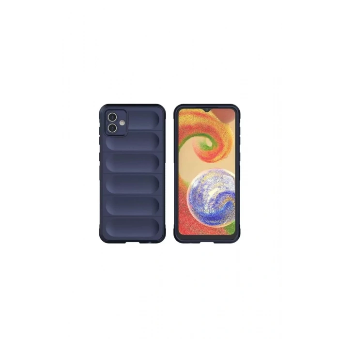 Hubrendy Bez Samsung Galaxy A06 Kılıf Optimum Silikon - Lacivert