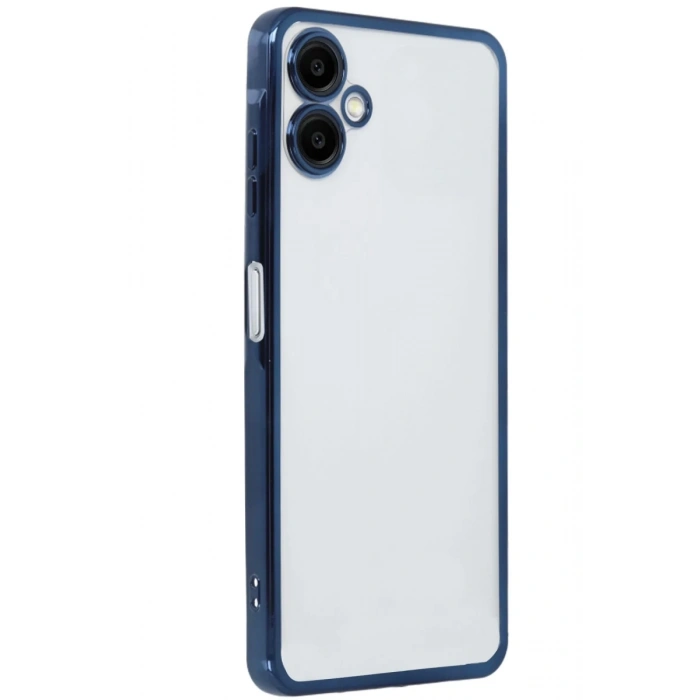 Hubrendy Bez Samsung Galaxy A06 Kılıf Lensli Silikon - Lacivert