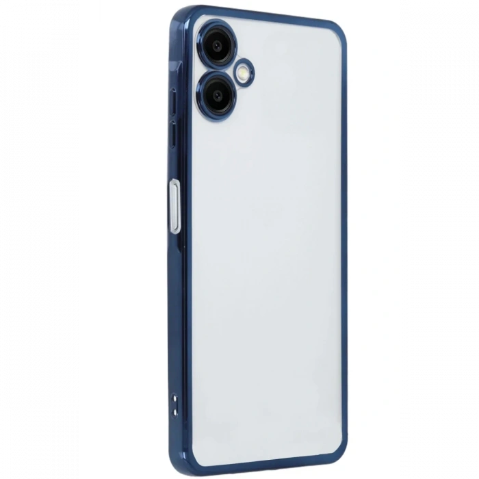 Hubrendy Bez Samsung Galaxy A06 Kılıf Lensli Silikon - Lacivert