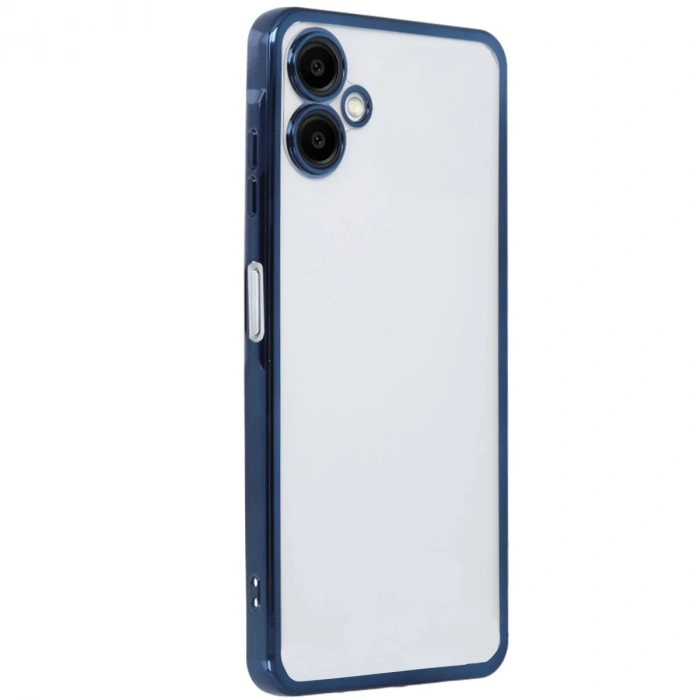 Hubrendy Bez Samsung Galaxy A06 Kılıf Lensli Silikon - Lacivert