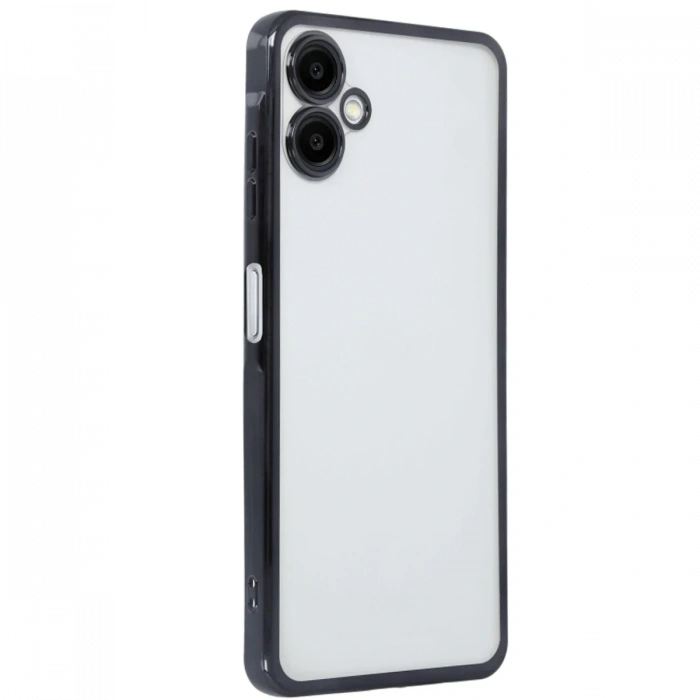 Hubrendy Bez Samsung Galaxy A06 Kılıf Lensli Silikon - Siyah