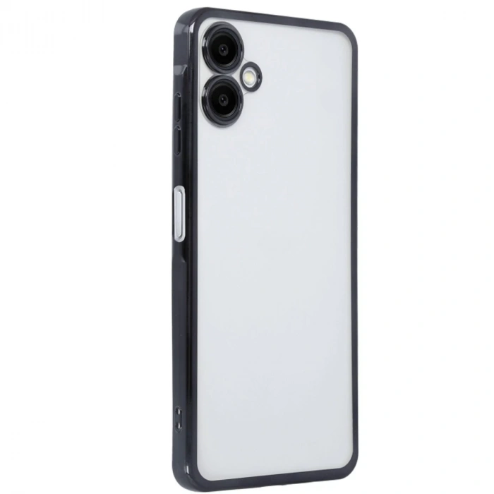 Hubrendy Bez Samsung Galaxy A06 Kılıf Lensli Silikon - Siyah