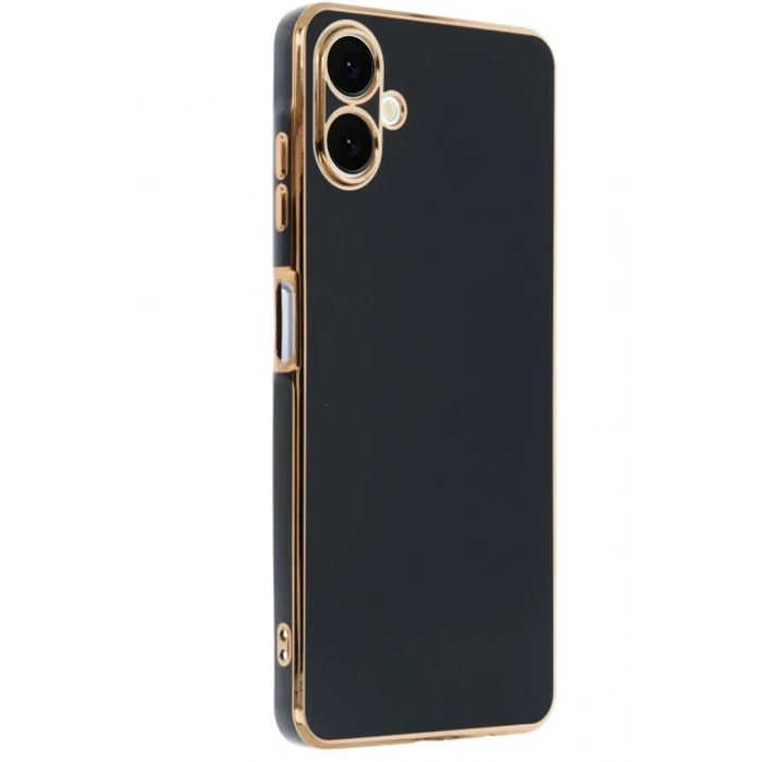 Hubrendy Bez Samsung Galaxy A06 Kılıf Volet Silikon - Siyah