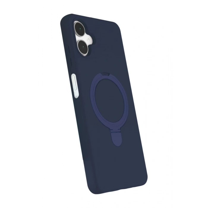 Hubrendy Bez Samsung Galaxy A06 Regal Magsafe Standlı Kapak - Lacivert