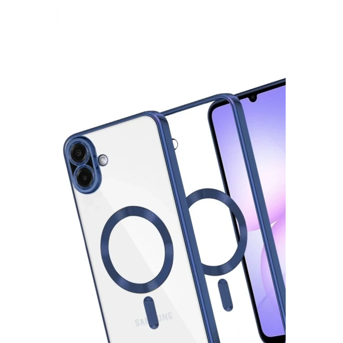 Hubrendy Bez Samsung Galaxy A07 4G Kross Magneticsafe Kapak - Lacivert
