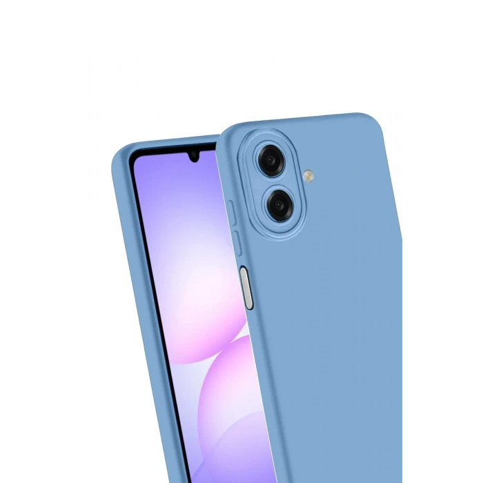 Hubrendy Bez Samsung Galaxy A07 4G Nano içi Kadife Silikon - Mavi